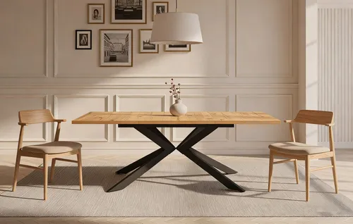 DUBI Möbel Esstisch MALTE in braun von DUBI Möbel