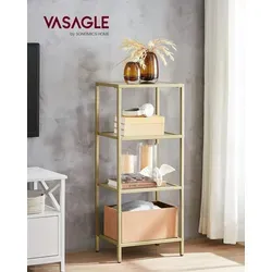 VASAGLE Bücherregal gold 40 x 30 x 95 cm von VASAGLE