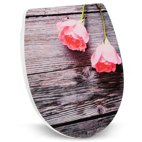 WENKO Toilettensitz Rosewood Hochglanz