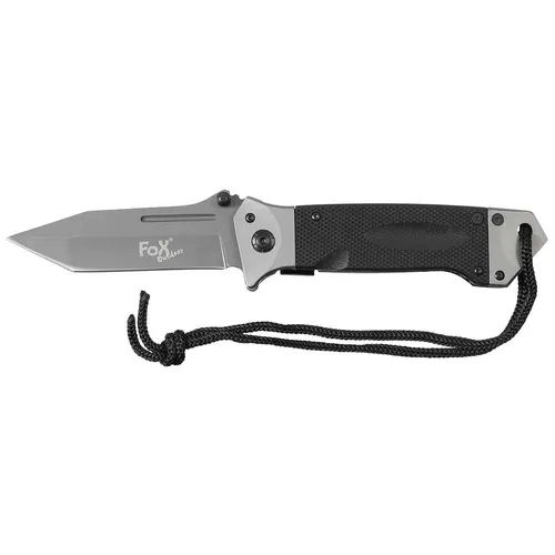 Fox Outdoor Tanto Beast Messer Taschenmesser G10 Griff schwarz 45531A