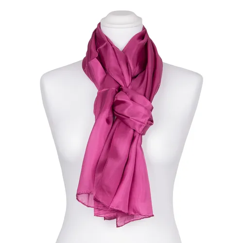 Seidenschal Halstuch Schal purpur lila Seide 180x45cm in lila von TINITEX