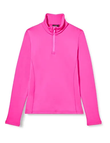 CMP Kid G Sweatshirt für Mädchen, Lila Fluo, Größe 116 - Kinder-Shirts mit Stretch-Performance für optimale Bewegungsfreiheit und Komfort beim Spielen und Sport.