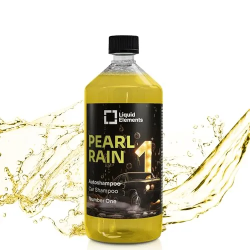 Liquid Elements – Pearl Rain Autoshampoo Number One 1 Liter – Autoreiniger entfernt hartnäckige Verschmutzungen – ohne Wachse & Versiegelungen anzugreifen - Number One (Herrenduft)