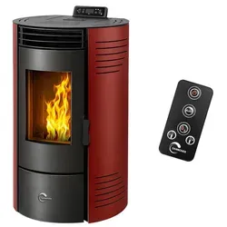 Sannover Azora Pelletofen wasserdicht 11,6 kW Bordeaux von Sannover Thermique