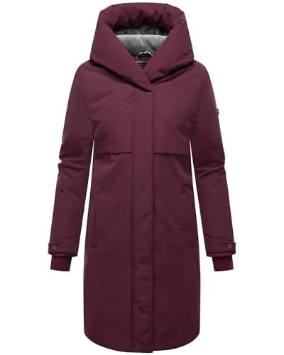 Navahoo Domingaa Damen Wintermantel – stilvoll, warm & funktional - Der elegante Wintermantel Domingaa von Navahoo bietet hohen Tragekomfort mit warmer Wattierung und weichem Fleecefutter. Der lange Schnitt schützt vor Wind und Kälte, während praktische Taschen und ein moderner Verschluss das Design abrunden. Erhältlich in 9 Farben und Größen XS–3XL.