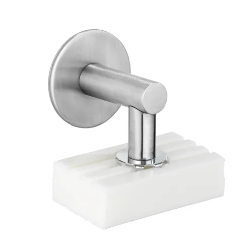 WENKO Turbo-Loc Magnetseifenhalter – Rostfreier Edelstahl mit modernem Design - Platzsparende Wandhalterung für Seifen, aus hochwertigem Edelstahl. Einfache Montage ohne Werkzeug, ideal für das Badezimmer.
