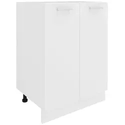 VCM Küchenschrank | Praktischer Unterschrank mit zwei Drehtüren - Küchenunterschrank mit verstellbaren Füßen, ideal für geschlossenen Stauraum. Maße: H. 82 x B. 60 x T. 46 cm – perfekt für kleine Küchen.