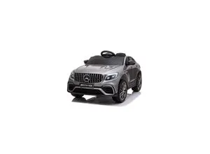 Moni Kinder Elektroauto Mercedes AMG GLC 63S, silber - Lizenzierter Kinder Elektroauto mit EVA-Reifen, Musik und Fernbedienung, ideal für kleine Autofans bis 25 kg.