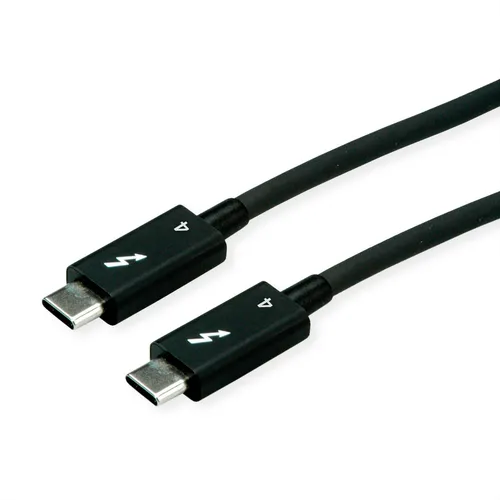 Thunderbolt™ 4 Kabel 0,8 m, 40Gbit/s - USB-Kabel, unterstützt 40Gbit/s Datenübertragung und 100W Power Delivery, ideal für schnelle Verbindungen und leistungsstarke Geräte.