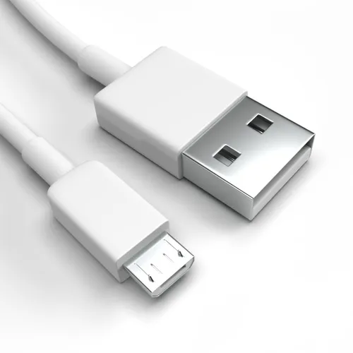 Micro-USB Ladekabel für Micromax Canvas Fire Weiß 50 cm Handy Schnellladekabel Datenkabel