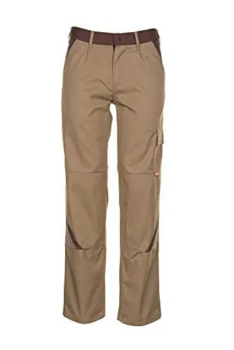 PLANAM Highline Bundhose khaki/braun/zink Gr. 29 - Arbeits- & Schutzkleidung mit perfektem Sitz und reichlich Stauraum, ideal für Handwerker. Zertifiziert nach EN 14404 Typ 2, Stufe 1 für optimalen Knieschutz.