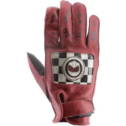 Helstons Logo Motorradhandschuhe, schwarz-rot, Größe 3XL für Männer - Hochwertige Motorradhandschuhe aus Leder und Amara, ideal für den Fahrkomfort. Kurze Manschette und verstärkte Handfläche für optimalen Schutz bei jeder Fahrt.