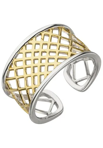 JOBO Fingerring, offen 925 Silber bicolor vergoldet von JOBO