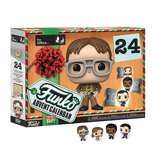 Funko Advent Calendar: The Office - Michael Scott - 24 Überraschungen - Spielzeug-Adventskalender mit 24 einzigartigen Funko Pocket Pops zum Sammeln, ideal für den Countdown zu Weihnachten und als besonderes Geschenk für alle Fans!