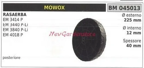 Hinterrad Mowox Rasenmäher Em 3414 P 045013