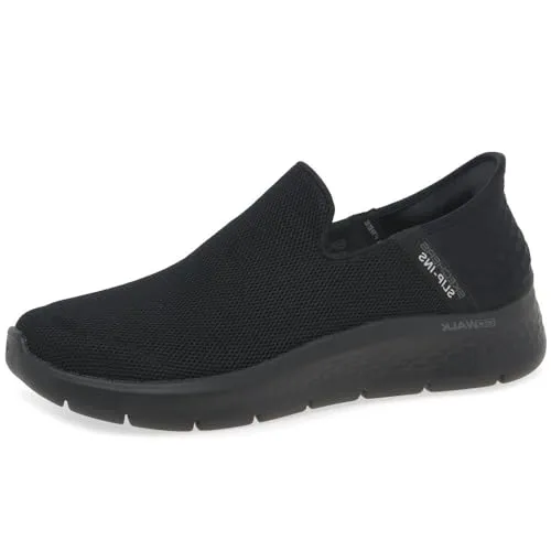 Skechers Herren GO Walk Flex Platform, Black Textile, 42 EU - Herren-Sneaker mit flexibler Plattform, ideal für komfortables Gehen und aktive Freizeitgestaltung.