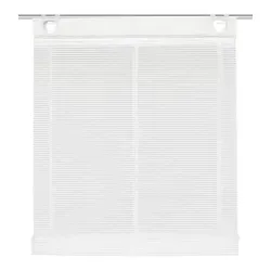 Raffrollo Bambusoptik | weiß wollweiß | ohne Bohren - Raffrollo in Bambusoptik, höhenverstellbar mit Stoppertechnik. Ideal für schnelle Montage ohne Bohren, inkl. Fensterhaken. Perfekt für stilvolle Fensterdekoration.