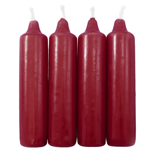 25er Pack Adventskerzen dunklelrot ca. 23x105 mm (25 x 4 Stück) Weihnachtskerzen