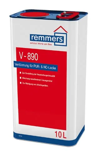 Remmers V-890-Verdünnung - farblos 2ltr - Hochwertige Verdünnung für optimale Verarbeitung von Farben und Lacken. Ideal für den professionellen Einsatz, sorgt für eine gleichmäßige Anwendung.