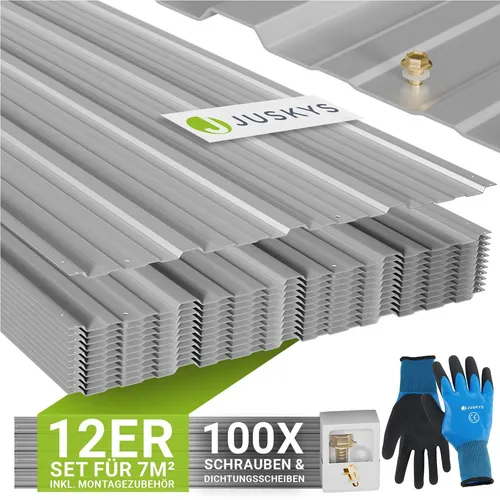 JUSKYS® Profilblech Grau