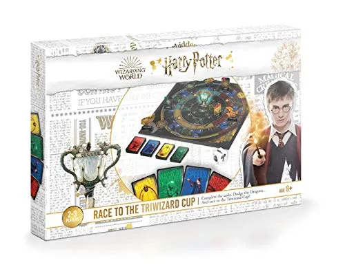 Cartamundi Harry Potter – Race to The Triwizard Cup Game, Calling All Harry Potter Super-Fans, ideal für 2 bis 3 Spieler, tolles Geschenk für Kinder ab 8 Jahren