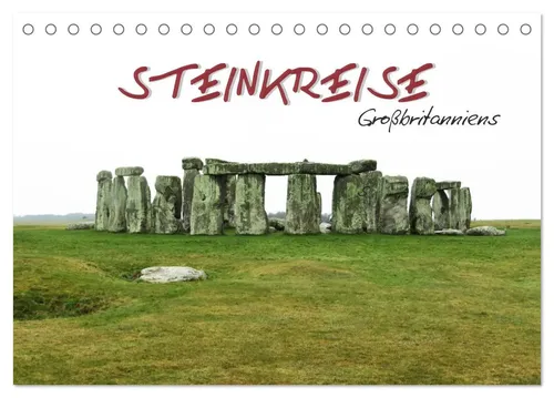 ~Bwd~ ~Bwd~ | Steinkreise Großbritanniens (Tischkalender 2026 DIN A5 quer),...
