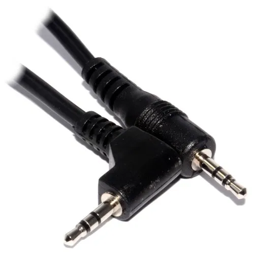 2,5 mm Stereo Klinkenstecker Stecker Zum 2,5 mm Rechts abgewinkelt Klinkenstecker Audio Anschlusskabel 2 m [2 Meter]