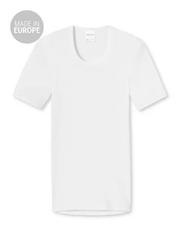 Schiesser T-Shirt Original Classics weiß 12 - Herren-Shirt aus 100% Baumwolle, pflegeleicht und ideal für den täglichen Gebrauch, klassischer Rundhalsausschnitt und Kurzarmdesign.