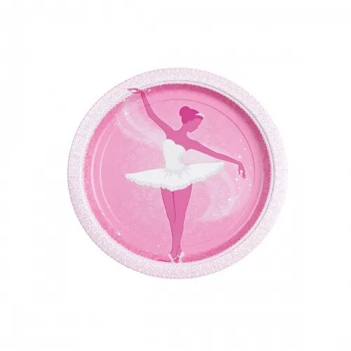 Pappteller Ballerina, ø 23 cm, 8 Stück