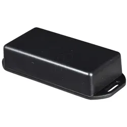 1551KFLBK - Mini-ABS-Gehäuse, 80 x 40 x 20 mm, IP 54, mit Flansch