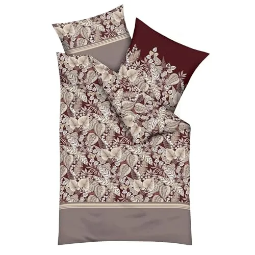Kaeppel Bettwäsche Tika, Jersey, 2-teilig, florales Design in rot von Kaeppel