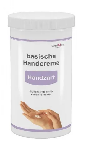 CareMed Handcreme Handzart - Basische Pflege für zarte Hände - Handcreme für sensible Haut mit pH 8,0. Beruhigt gereizte Haut, fördert Feuchtigkeitsbindung und sorgt für geschmeidige Hände. Ideal nach jeder Handwäsche.