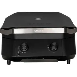 Cozze® Gasgrill G-500 mit 2 Zonen und 2 Grillrosten - Grill Kategorie mit 2 individuell einstellbaren Heizelementen für gleichmäßiges Garen. Perfekt für Gartenpartys und Barbecues, inklusive 2 Grillrosten für sofortigen Grillspaß.