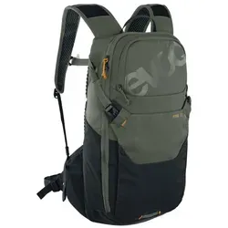 Evoc Ride 12 Fahrradrucksack - Dark Olive/Black - Fahrrad-Rucksäcke mit 12 Litern Volumen und bequemer AIR-PAD-Rückenpolsterung für besten Tragekomfort beim Biken und Outdoor-Aktivitäten.