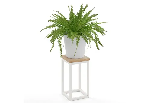 LAMO Manufaktur Blumenständer 30cm aus 100% Echtholz in weiß von LAMO Manufaktur