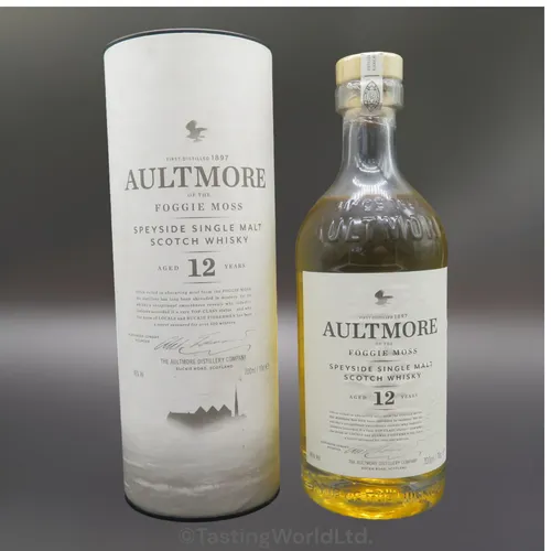 Aultmore 12 Jahre Foggy Moss Speyside Single Malt Scotch Whisky + Geschenkkarton