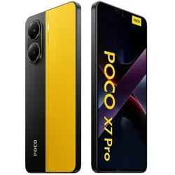 Xiaomi POCO X7 Pro 5G Smartphone, Gelb - 8/256GB - Smartphone mit 5G, beeindruckender Ladeleistung von bis zu 90 W für blitzschnelles Aufladen, ideal für Technikliebhaber und Vielnutzer.