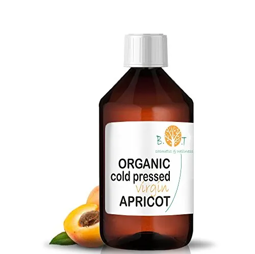 Bio Aprikosenkernöl Kaltgepresst | Gesichts, Körper & Haarpflege Öl | Feuchtigkeitsspendend & Verjüngend | Natürliches Anti-Aging | Hautstraffend, 500 ml