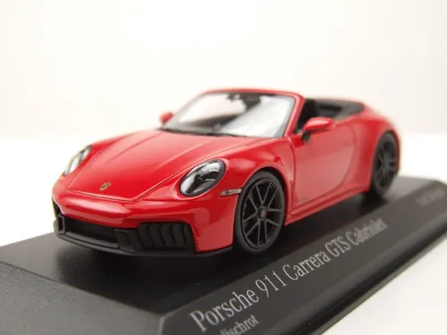 Porsche 911 (992.2) Carrera GTS Cabrio 2024 rot Modellauto 1:43 Minichamps