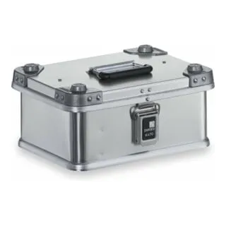 ZARGES Alu-Kiste K470 350x250x150mm - Aluminiumbox mit hohem Fassungsvermögen und stabiler Bauweise. Ideal für den sicheren Transport und die Lagerung, ausgestattet mit ergonomischen Comfort-Handgriffen und langlebigen Verschlüssen.