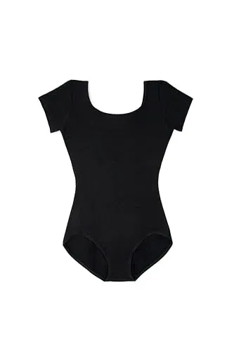 Capezio Women's Classic Damentrikot kurzärmlig, Schwarz, M