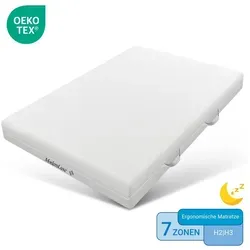 Komfortschaummatratze Kaltschaum 20 cm Hoch H3 90-180 cm Griff Bezug waschbar Reißverschluss, Odikalo 180 cm