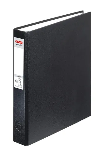 Herlitz Ringbuch maX.file protect A5 2-Ring Mechanik schwarz