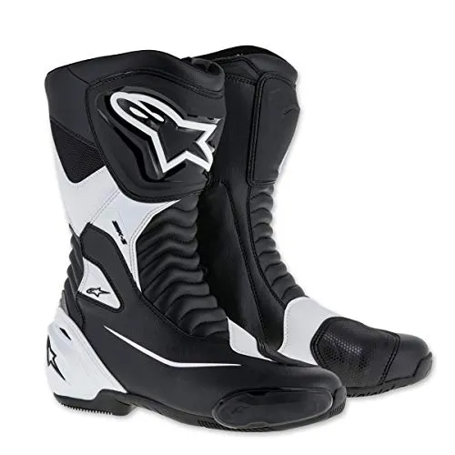 ALPINESTARS SMX S Motorrad Stiefel 44 - Motorradstiefel für Sport und Rennstrecke, mit hochwertigem PU-Mikrofaser-Material und praktischem Reißverschluss für optimalen Halt und Komfort.