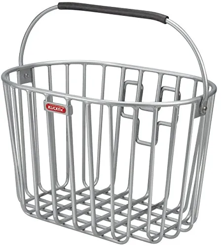 KLICKfix Fahrradkorb ALUMINO KORB, 0393KSI, Silver