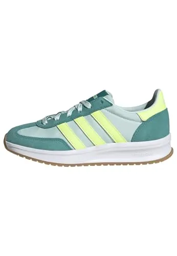 adidas Damen Run 70S 2.0 Schuhe - Halo Mint/Hi-Res Yellow/Pure Teal, 36 EU - Damen-Sneaker mit Cloudfoam Zwischensohle für ultimativen Komfort, ideal für Alltag und Sport.