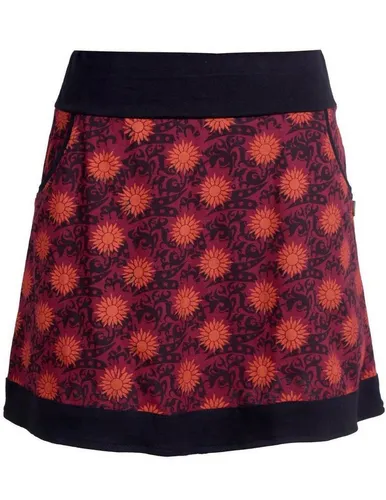 Vishes A-Linien-Rock Rock 80er Jahre Retro Muster bedruckt Taschen Cacheur, Festival, Boho, Elfen, Goa Style