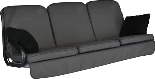 Angerer Hollywoodschaukel Auflage Comfort - Grau, 3-Sitzer - Auflagen & Polster für Hollywoodschaukeln - Hochwertige Qualität Made in Germany mit dickem Schaumstoff für absolute Entspannung im Garten oder auf dem Balkon.