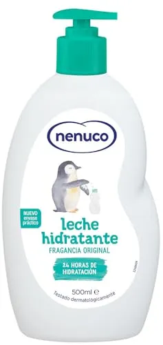 Nenuco Feuchtigkeitsspendende Babymilch, Originalduft, 24h feuchtigkeitsspendend, 500 ml