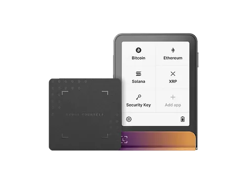LEDGER SAS Flex™ mit Ledger Recovery Key - Sichere Krypto Hardware Wallet - Personalausweis Lesegerät mit E Ink® Secure Touchscreen für sichere Transaktionen. Verwalte mühelos Tausende von Kryptowährungen und NFTs in einem zentralen, geschützten Ökosystem.